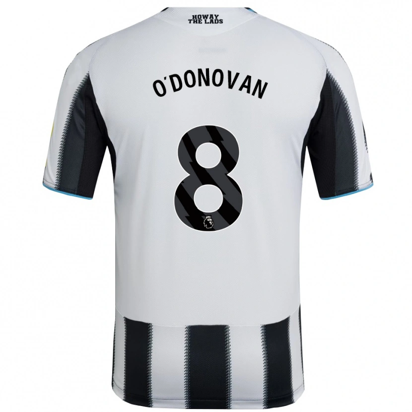 Danxen Kinderen Alex O'donovan #8 Zwart Wit Thuisshirt Thuistenue 2025/26 T-Shirt