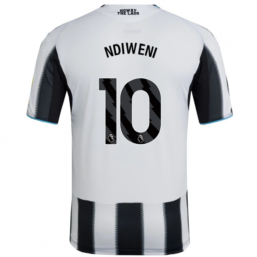 Danxen Kinderen Ethan Ndiweni #10 Zwart Wit Thuisshirt Thuistenue 2025/26 T-Shirt
