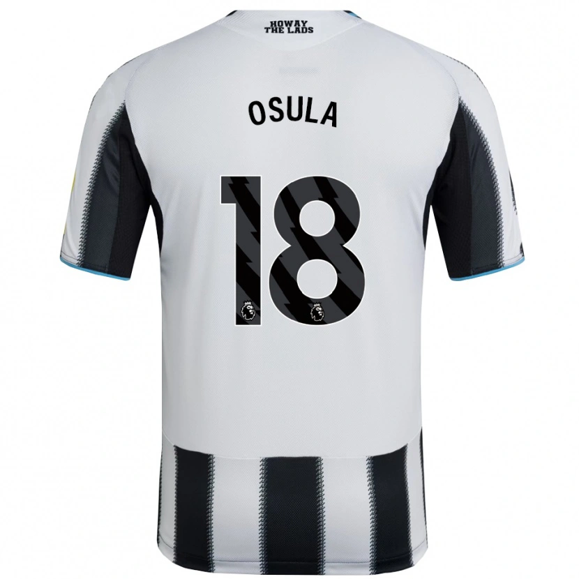 Danxen Kinderen William Osula #18 Zwart Wit Thuisshirt Thuistenue 2025/26 T-Shirt