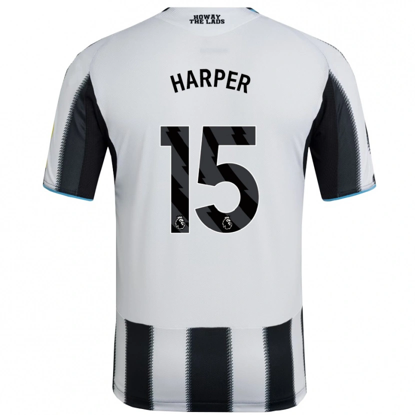 Danxen Kinderen Fraser Harper #15 Zwart Wit Thuisshirt Thuistenue 2025/26 T-Shirt