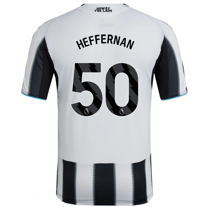 Danxen Kinderen Cathal Heffernan #50 Zwart Wit Thuisshirt Thuistenue 2025/26 T-Shirt