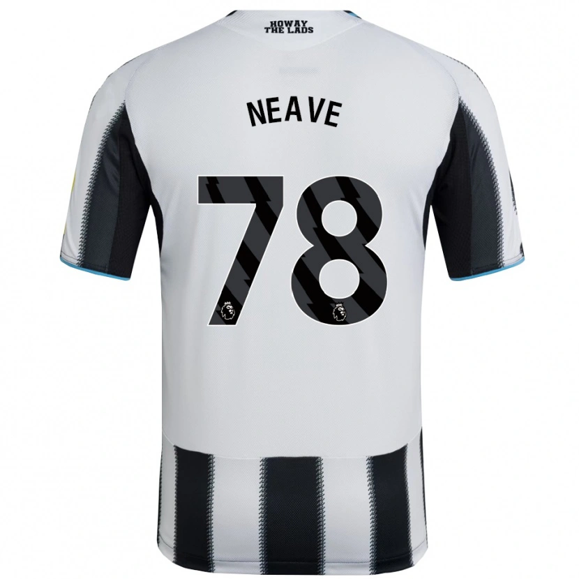 Danxen Kinderen Sean Neave #78 Zwart Wit Thuisshirt Thuistenue 2025/26 T-Shirt