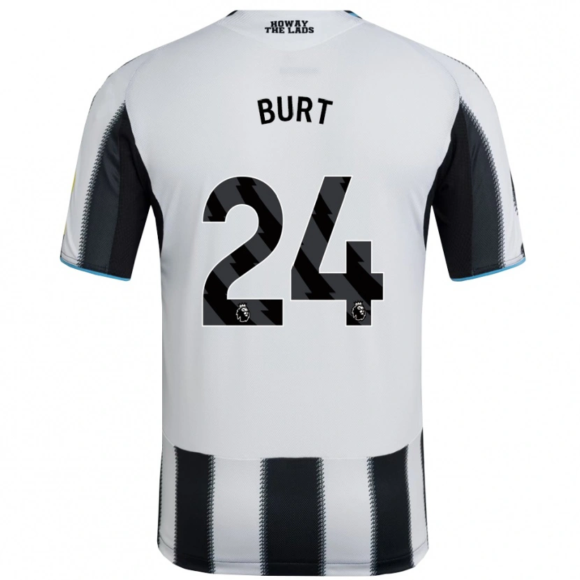 Danxen Kinderen Daisy Burt #24 Zwart Wit Thuisshirt Thuistenue 2025/26 T-Shirt
