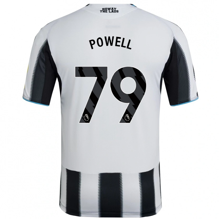 Danxen Kinderen Rory Powell #79 Zwart Wit Thuisshirt Thuistenue 2025/26 T-Shirt