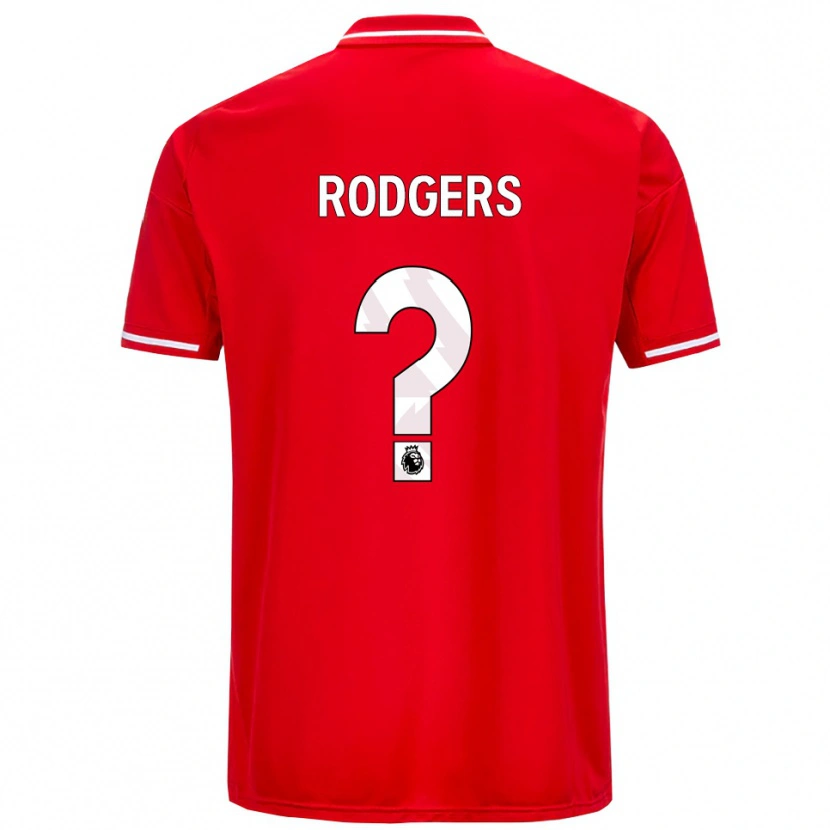 Danxen Kinderen Amy Rodgers #0 Rood Wit Thuisshirt Thuistenue 2025/26 T-Shirt