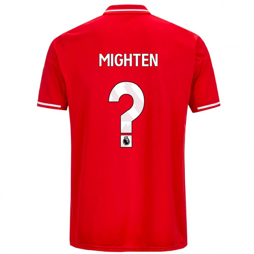 Danxen Kinderen Alex Mighten #0 Rood Wit Thuisshirt Thuistenue 2025/26 T-Shirt