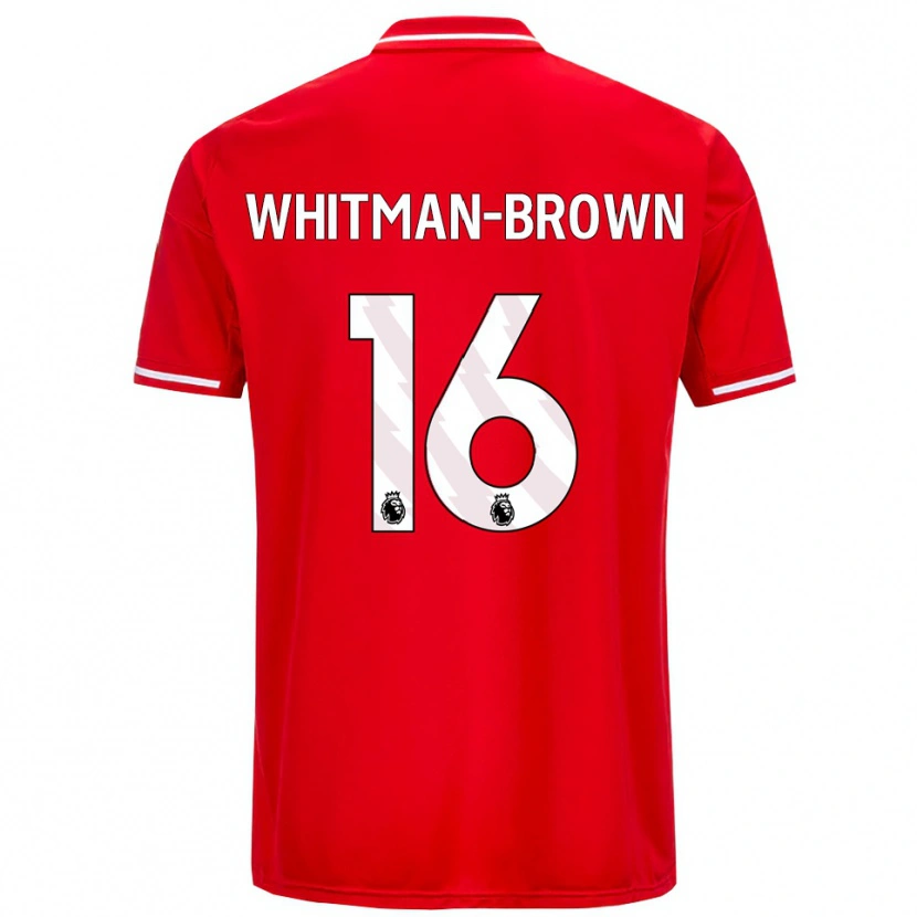 Danxen Kinderen Chae Whitman-Brown #16 Rood Wit Thuisshirt Thuistenue 2025/26 T-Shirt
