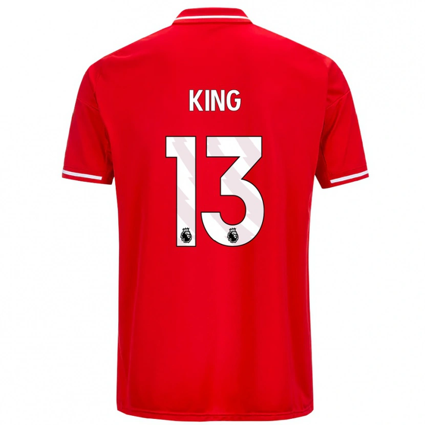 Danxen Kinderen Leo King #13 Rood Wit Thuisshirt Thuistenue 2025/26 T-Shirt