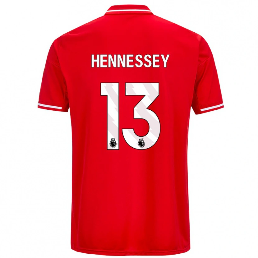Danxen Kinderen Wayne Hennessey #13 Rood Wit Thuisshirt Thuistenue 2025/26 T-Shirt