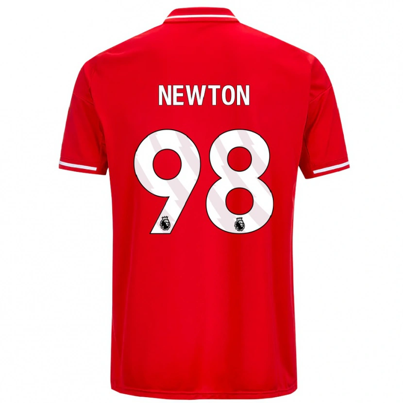 Danxen Kinderen Jamie Newton #98 Rood Wit Thuisshirt Thuistenue 2025/26 T-Shirt