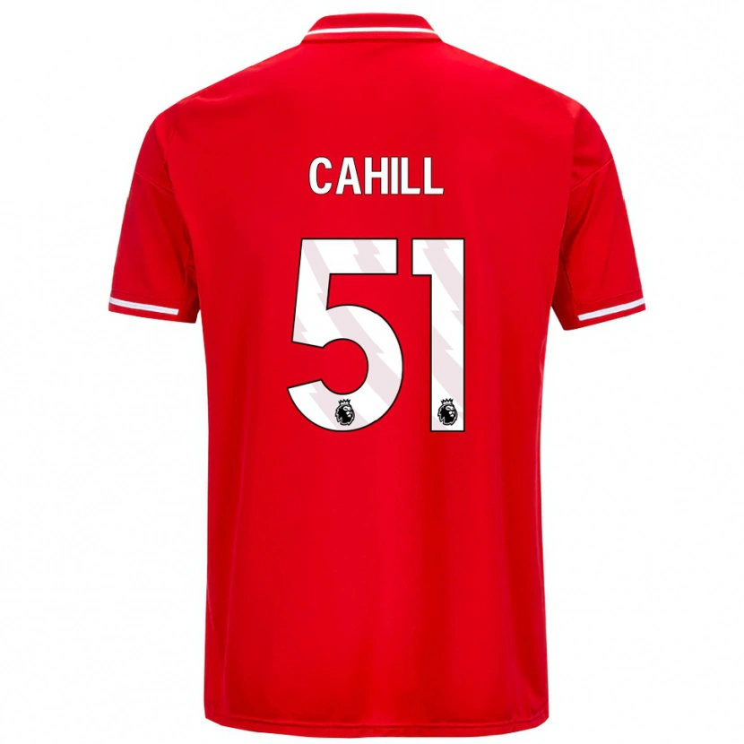 Danxen Kinderen Shae Cahill #51 Rood Wit Thuisshirt Thuistenue 2025/26 T-Shirt