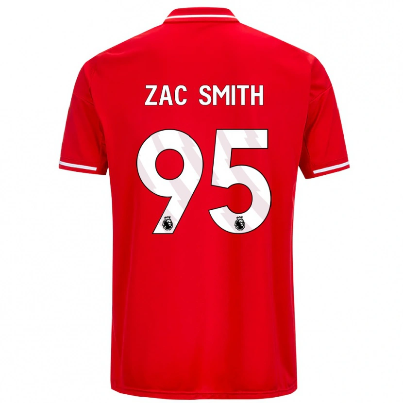 Danxen Kinderen Zac Smith #95 Rood Wit Thuisshirt Thuistenue 2025/26 T-Shirt