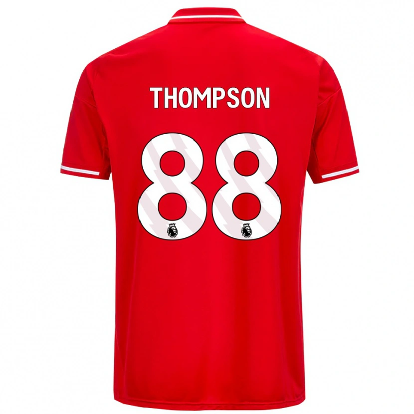 Danxen Kinderen Will Thompson #88 Rood Wit Thuisshirt Thuistenue 2025/26 T-Shirt