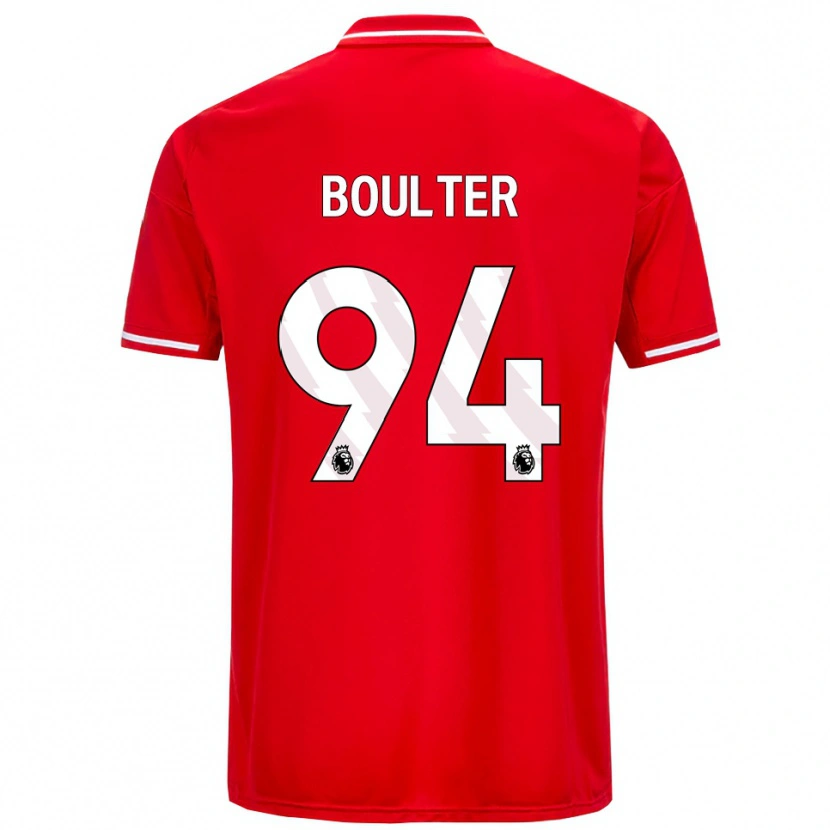 Danxen Kinderen Evan Boulter #94 Rood Wit Thuisshirt Thuistenue 2025/26 T-Shirt