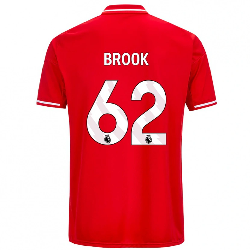 Danxen Kinderen Will Brook #62 Rood Wit Thuisshirt Thuistenue 2025/26 T-Shirt