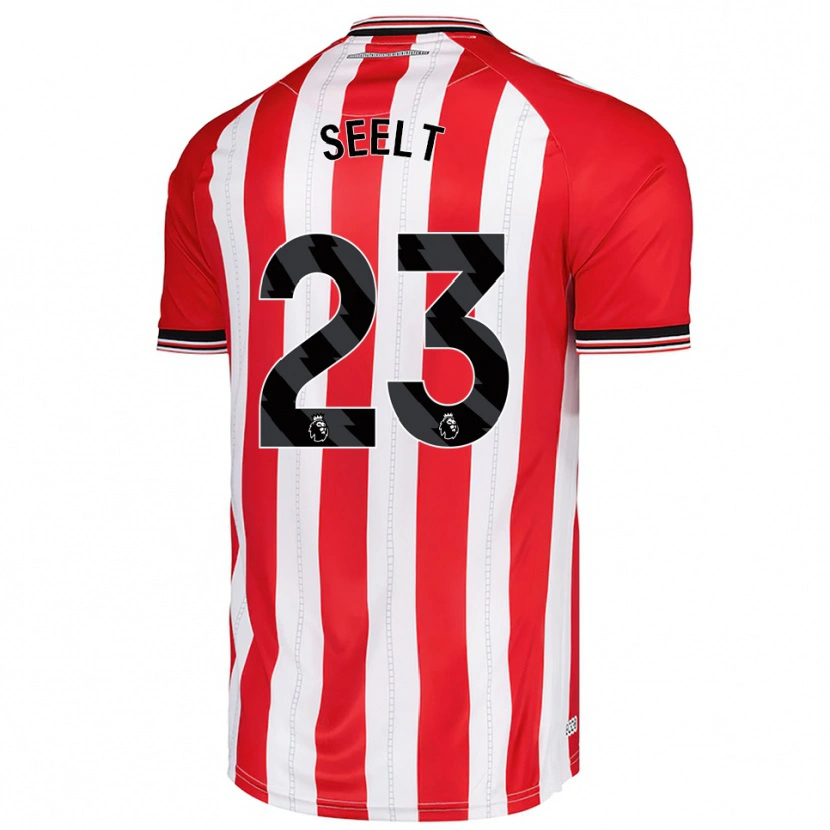 Danxen Kinderen Jenson Seelt #23 Rood Wit Thuisshirt Thuistenue 2025/26 T-Shirt