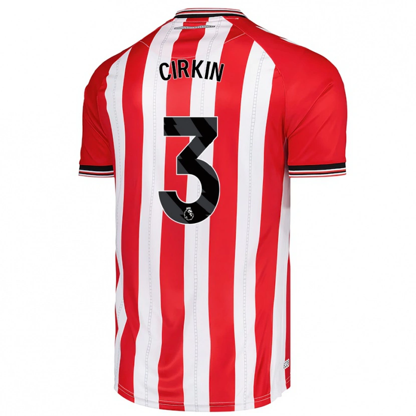 Danxen Kinderen Dennis Cirkin #3 Rood Wit Thuisshirt Thuistenue 2025/26 T-Shirt