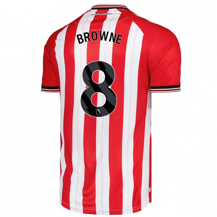 Danxen Kinderen Alan Browne #8 Rood Wit Thuisshirt Thuistenue 2025/26 T-Shirt