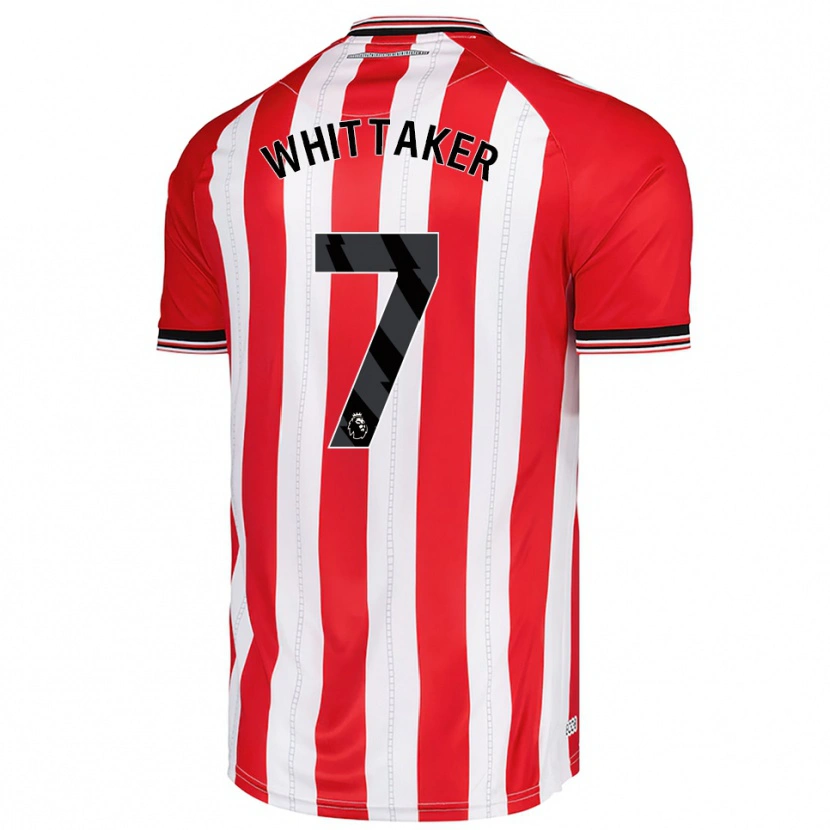 Danxen Kinderen Jack Whittaker #7 Rood Wit Thuisshirt Thuistenue 2025/26 T-Shirt