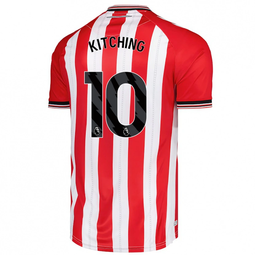 Danxen Kinderen Katie Kitching #10 Rood Wit Thuisshirt Thuistenue 2025/26 T-Shirt