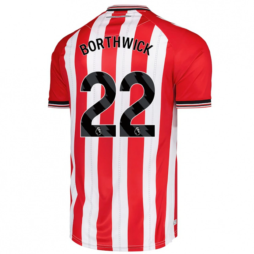 Danxen Kinderen Megan Borthwick #22 Rood Wit Thuisshirt Thuistenue 2025/26 T-Shirt