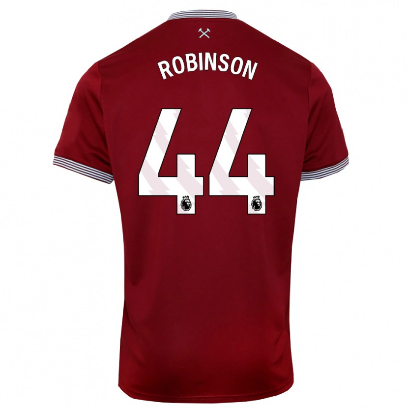 Danxen Kinderen Junior Robinson #44 Bourgondisch Wit Thuisshirt Thuistenue 2025/26 T-Shirt