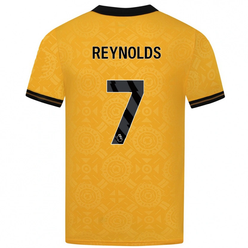 Danxen Kinderen Fabian Reynolds #7 Geel Zwart Thuisshirt Thuistenue 2025/26 T-Shirt