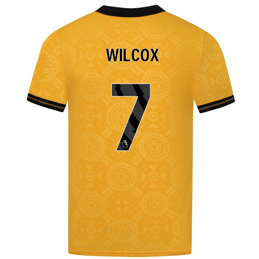 Danxen Kinderen Jake Wilcox #7 Geel Zwart Thuisshirt Thuistenue 2025/26 T-Shirt