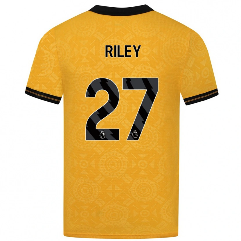 Danxen Kinderen Lauren Riley #27 Geel Zwart Thuisshirt Thuistenue 2025/26 T-Shirt