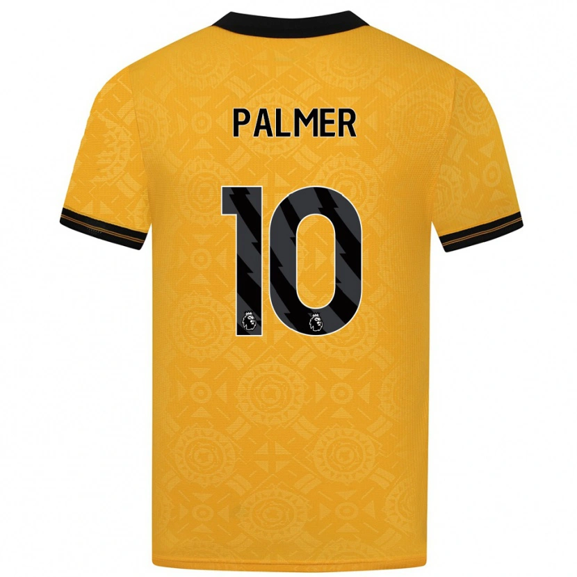 Danxen Kinderen Jamila Palmer #10 Geel Zwart Thuisshirt Thuistenue 2025/26 T-Shirt