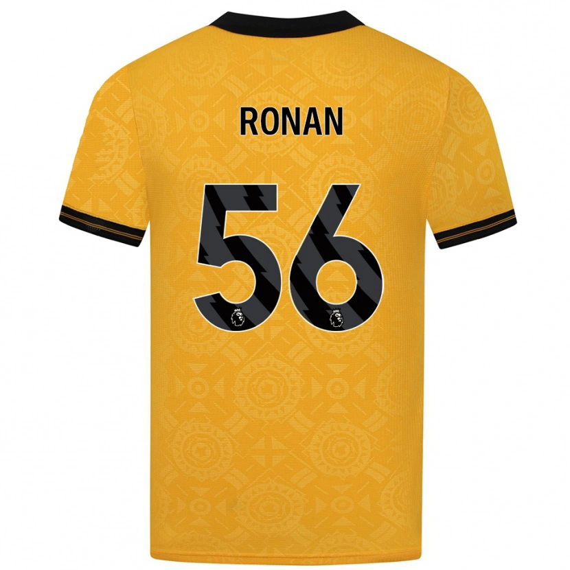 Danxen Kinderen Connor Ronan #56 Geel Zwart Thuisshirt Thuistenue 2025/26 T-Shirt