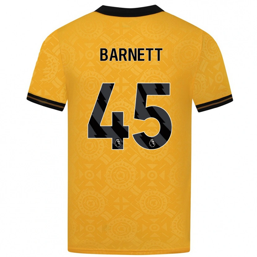Danxen Kinderen Ty Barnett #45 Geel Zwart Thuisshirt Thuistenue 2025/26 T-Shirt