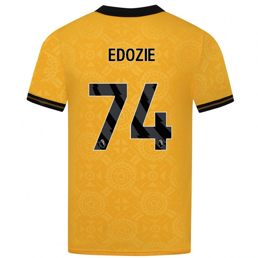 Danxen Kinderen Tom Edozie #74 Geel Zwart Thuisshirt Thuistenue 2025/26 T-Shirt