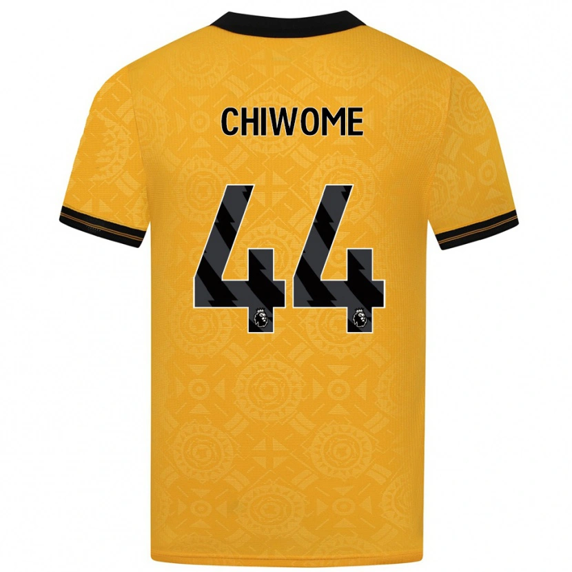 Danxen Kinderen Leon Chiwome #44 Geel Zwart Thuisshirt Thuistenue 2025/26 T-Shirt