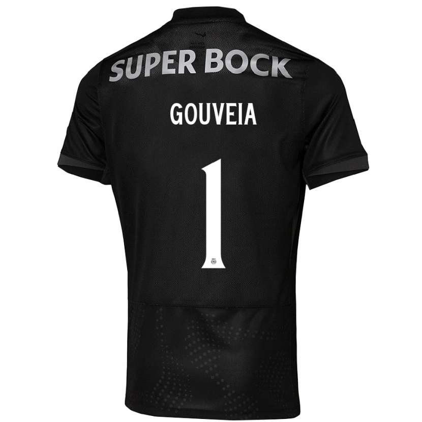 Danxen Kinderen Miguel Gouveia #1 Zwart Wit Uitshirt Uittenue 2025/26 T-Shirt