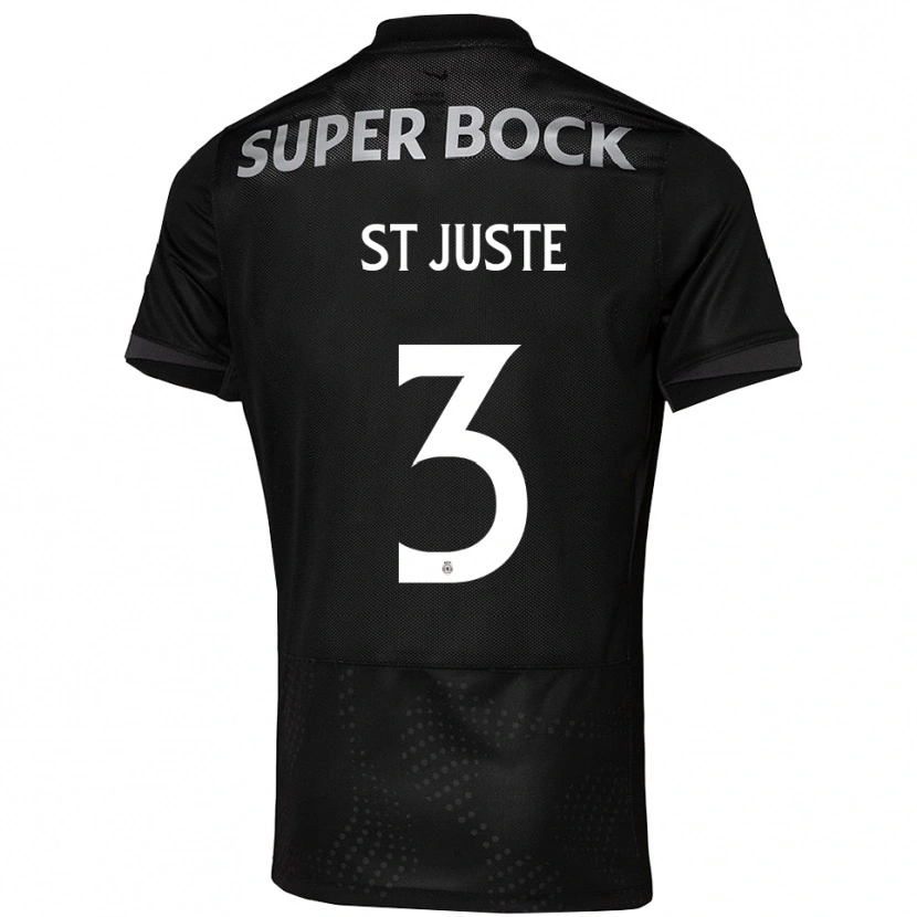 Danxen Kinderen Jeremiah St. Juste #3 Zwart Wit Uitshirt Uittenue 2025/26 T-Shirt