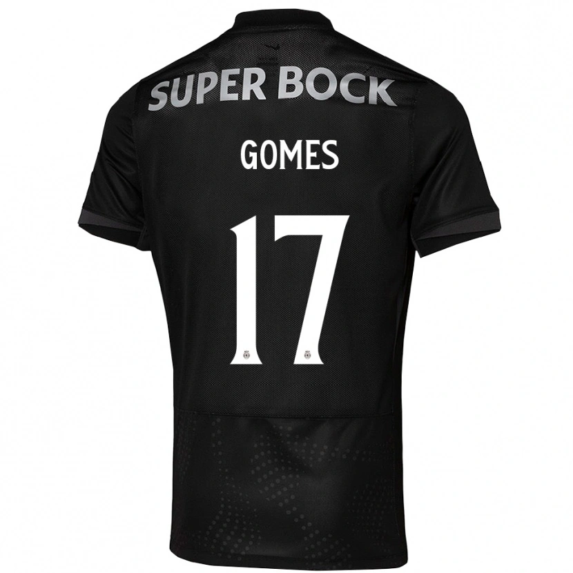 Danxen Kinderen Frederico Gomes #17 Zwart Wit Uitshirt Uittenue 2025/26 T-Shirt