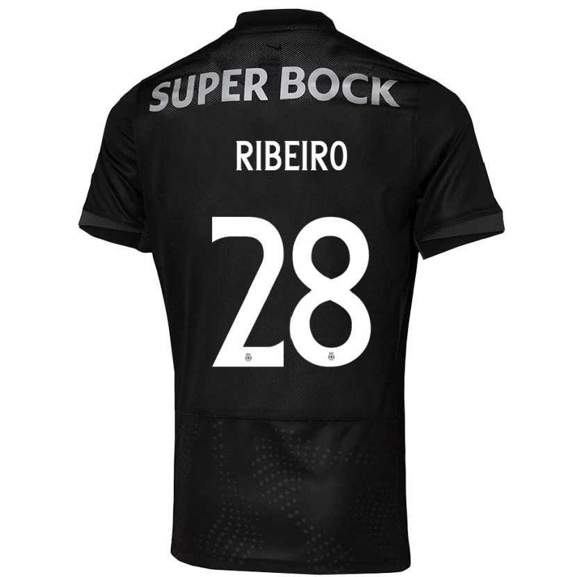Danxen Kinderen Rodrigo Ribeiro #28 Zwart Wit Uitshirt Uittenue 2025/26 T-Shirt
