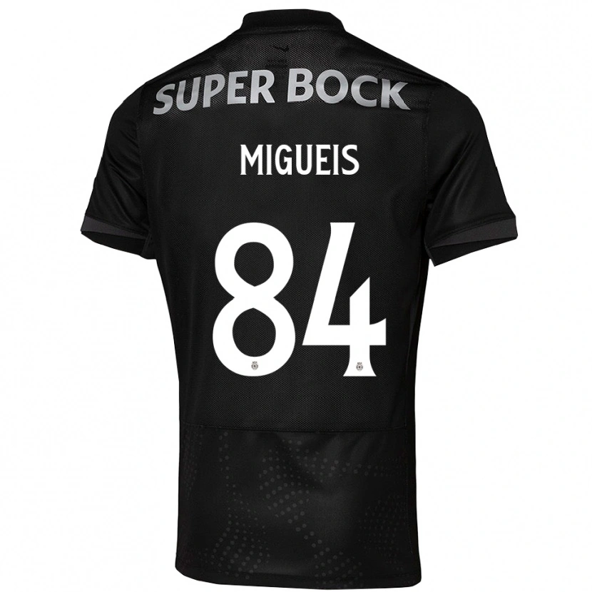 Danxen Kinderen Pedro Miguéis #84 Zwart Wit Uitshirt Uittenue 2025/26 T-Shirt