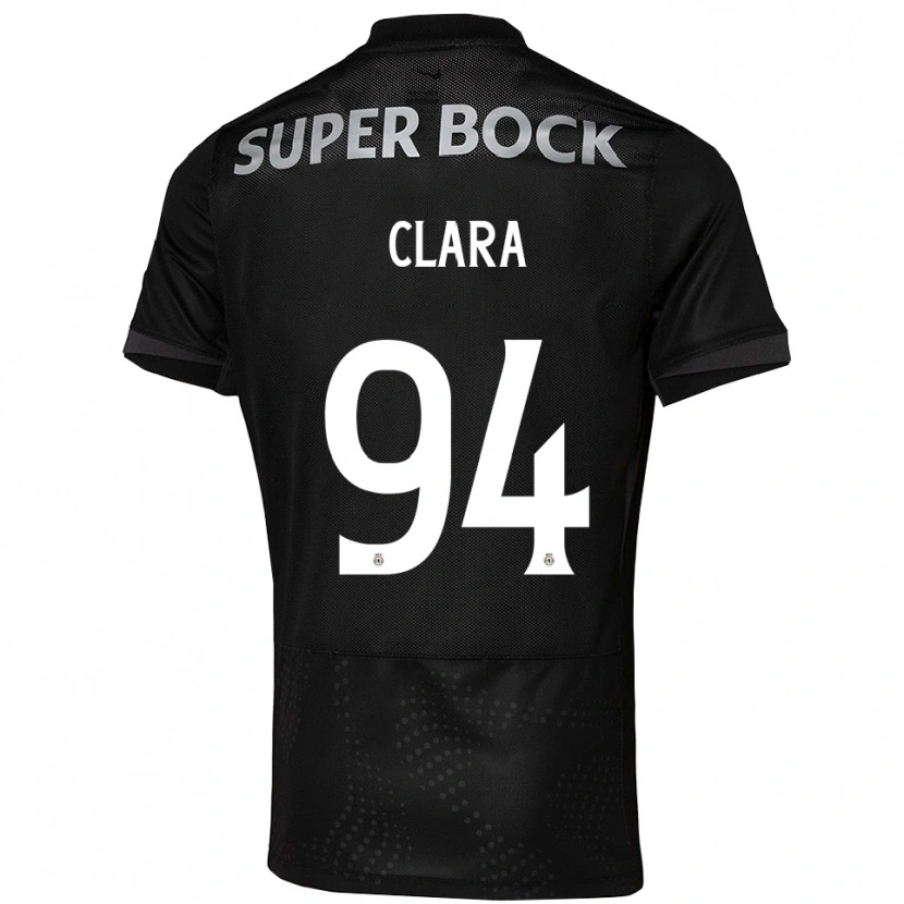 Danxen Kinderen Diogo Clara #94 Zwart Wit Uitshirt Uittenue 2025/26 T-Shirt