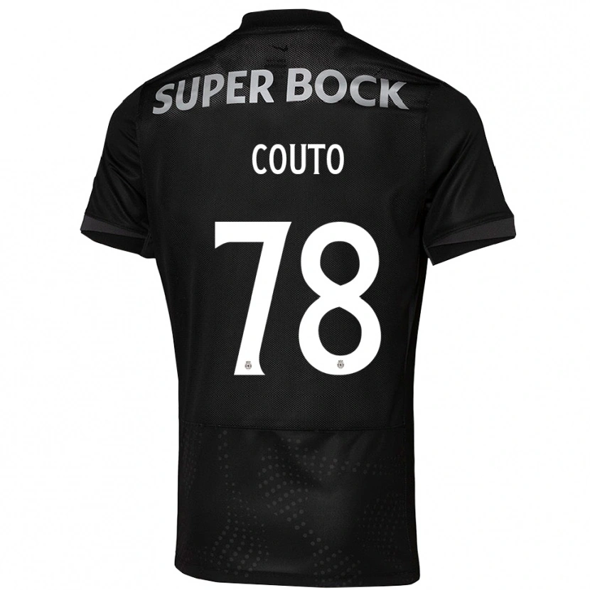 Danxen Kinderen Mauro Couto #78 Zwart Wit Uitshirt Uittenue 2025/26 T-Shirt