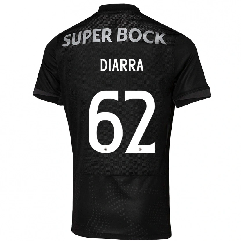 Danxen Kinderen Ibrahim Diarra #62 Zwart Wit Uitshirt Uittenue 2025/26 T-Shirt