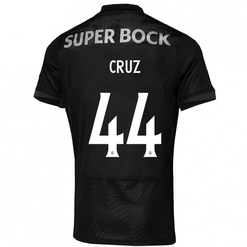 Danxen Kinderen Marco Cruz #44 Zwart Wit Uitshirt Uittenue 2025/26 T-Shirt