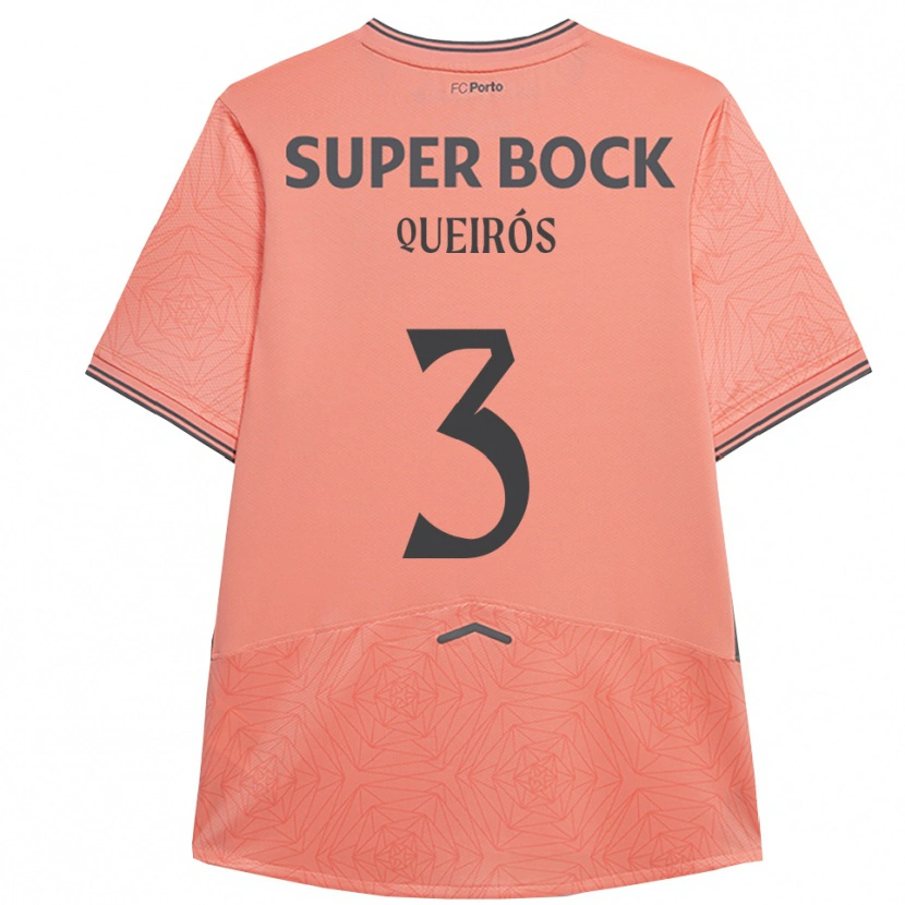 Danxen Kinderen Mariana Queirós #3 Roze Marineblauw Uitshirt Uittenue 2025/26 T-Shirt