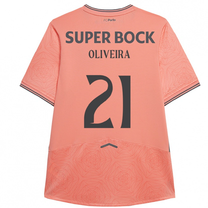 Danxen Kinderen Gonçalo Oliveira #21 Roze Marineblauw Uitshirt Uittenue 2025/26 T-Shirt