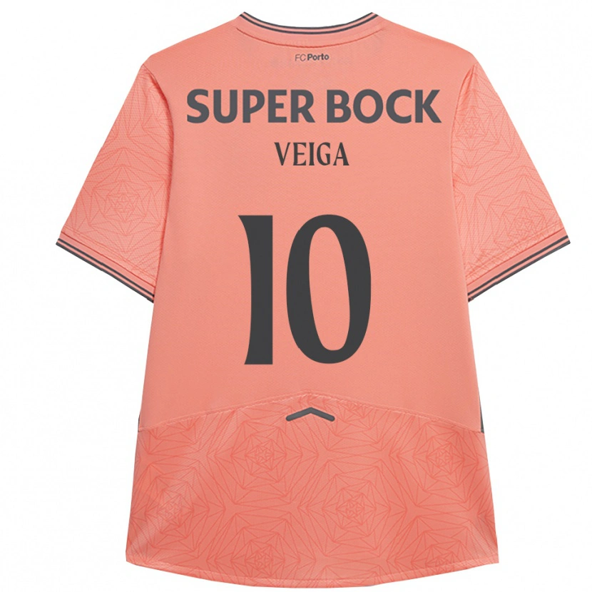 Danxen Kinderen Gabri Veiga #10 Roze Marineblauw Uitshirt Uittenue 2025/26 T-Shirt