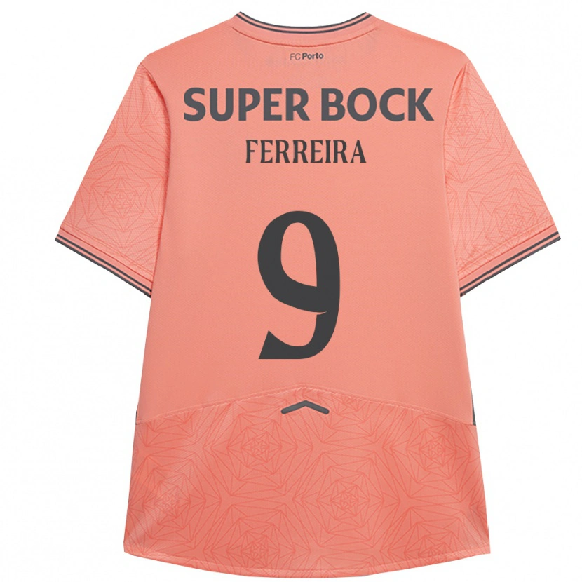 Danxen Kinderen Cristina Ferreira #9 Roze Marineblauw Uitshirt Uittenue 2025/26 T-Shirt