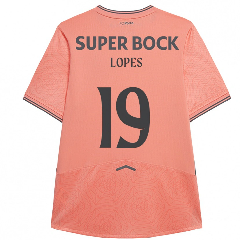 Danxen Kinderen João Lopes #19 Roze Marineblauw Uitshirt Uittenue 2025/26 T-Shirt