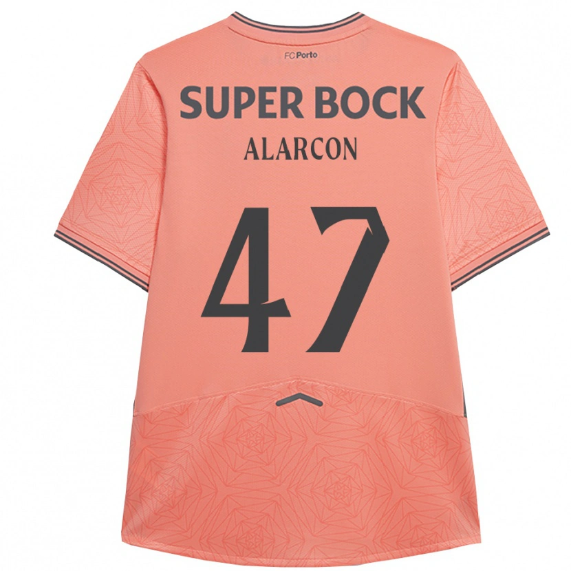 Danxen Kinderen Ángel Alarcón #47 Roze Marineblauw Uitshirt Uittenue 2025/26 T-Shirt