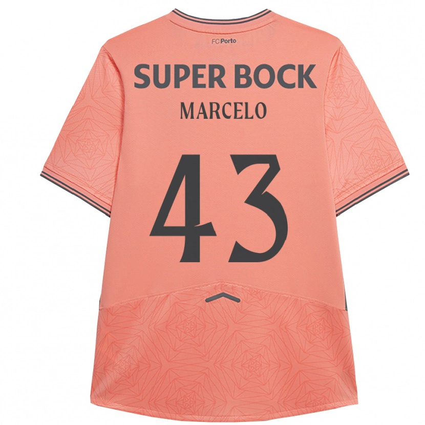 Danxen Kinderen Joao Marcelo #43 Roze Marineblauw Uitshirt Uittenue 2025/26 T-Shirt